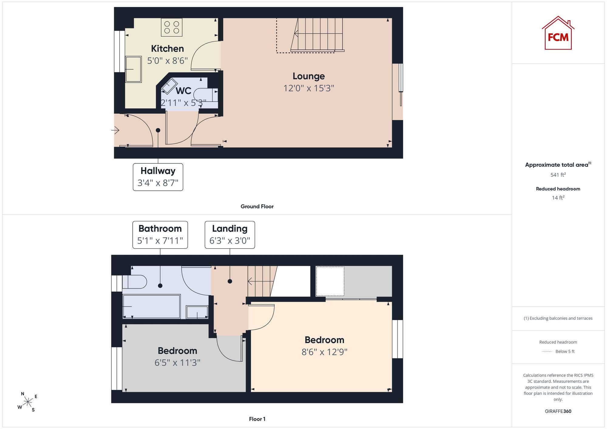 12 Kirkstone Close, Workington floorplan