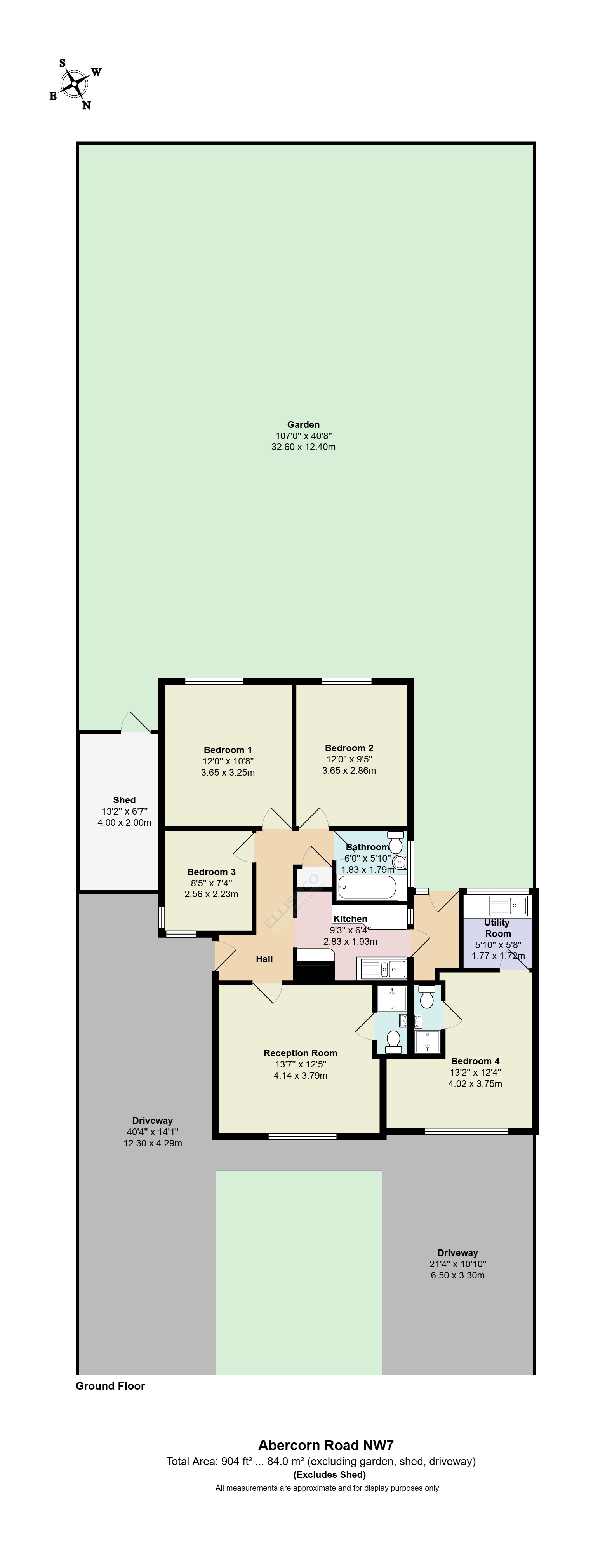 62, Abercorn Road, Mill Hill East floorplan