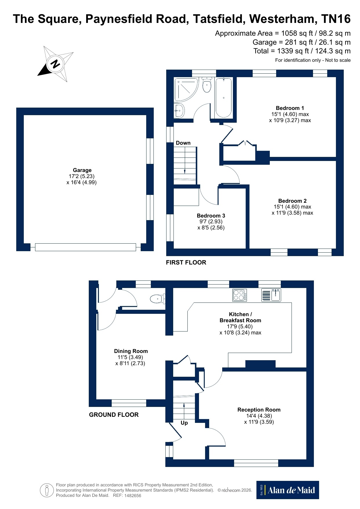 7, The Square, Tatsfield floorplan