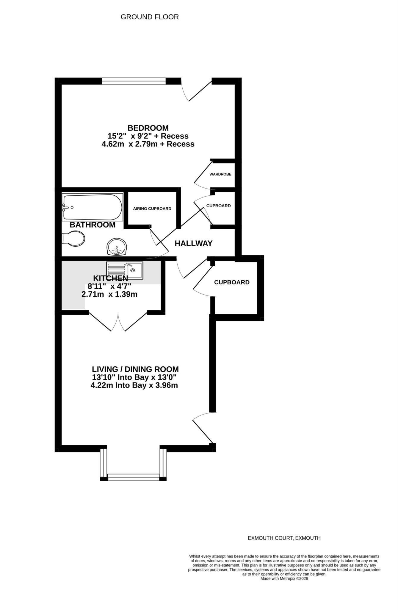 1, Exmouth Court, Exmouth floorplan