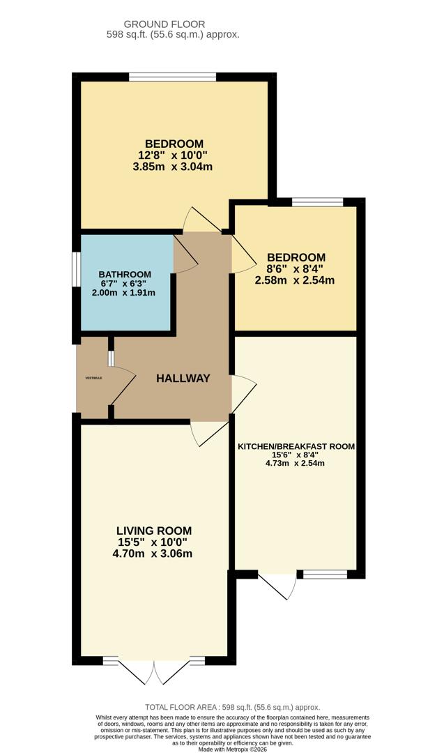 7, Normandy Close, Kettering floorplan