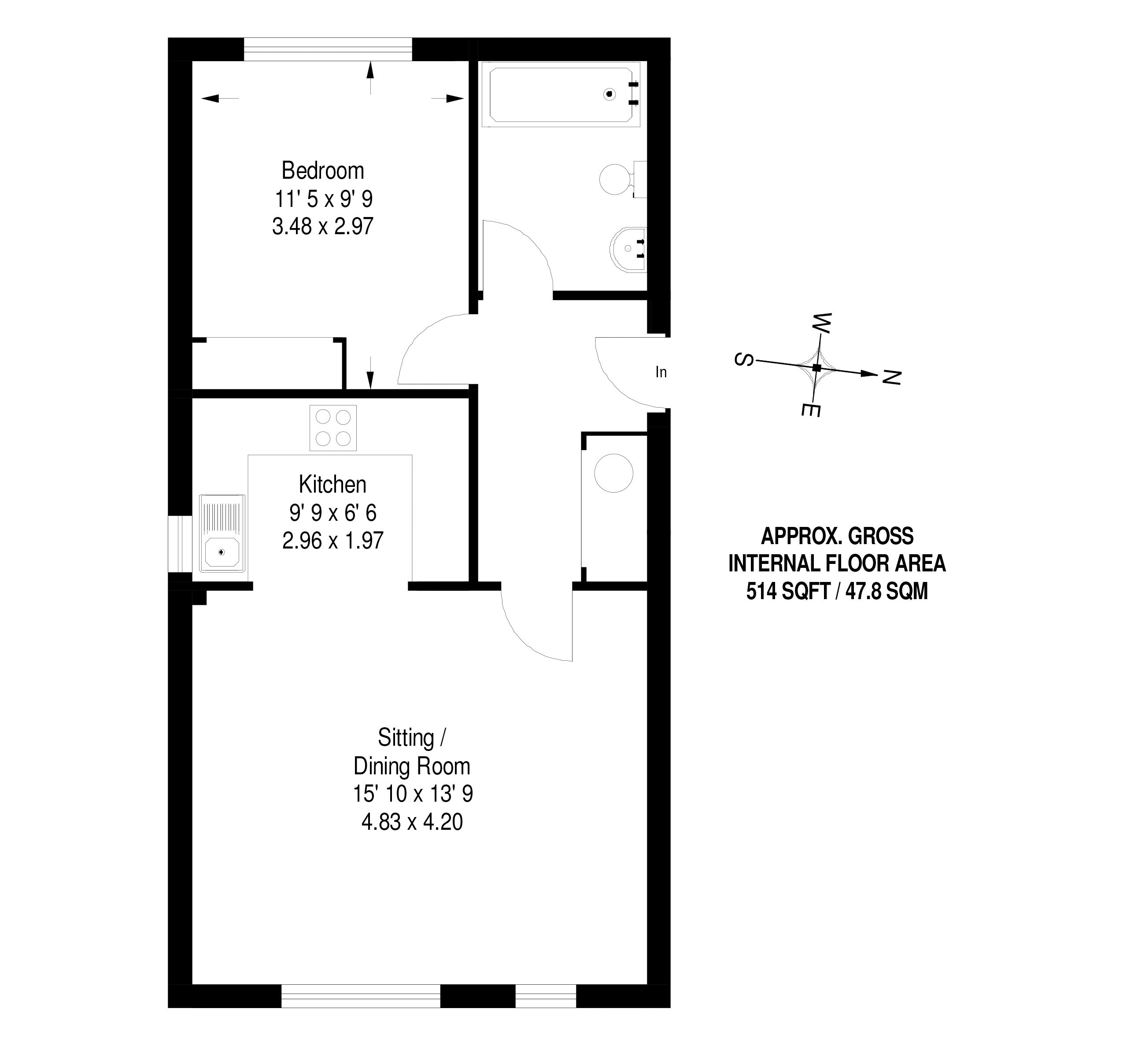 Flat 4, Courtenay House, Haslemere floorplan