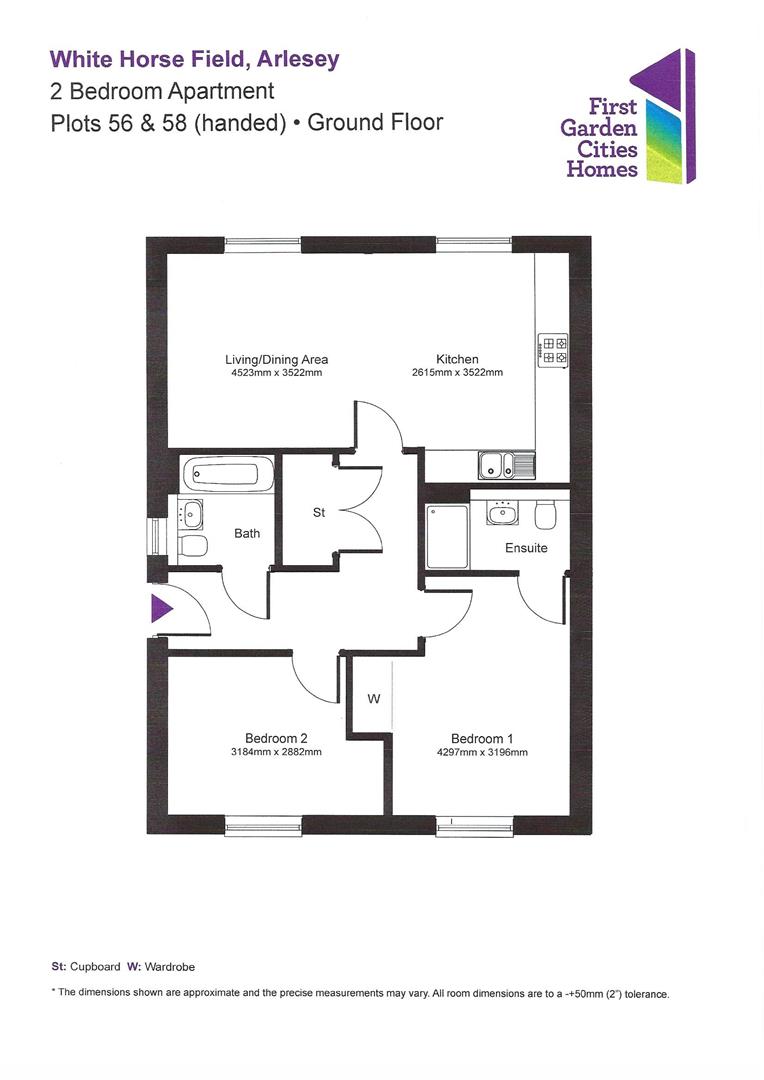 2, Cooper Croft, Arlesey floorplan