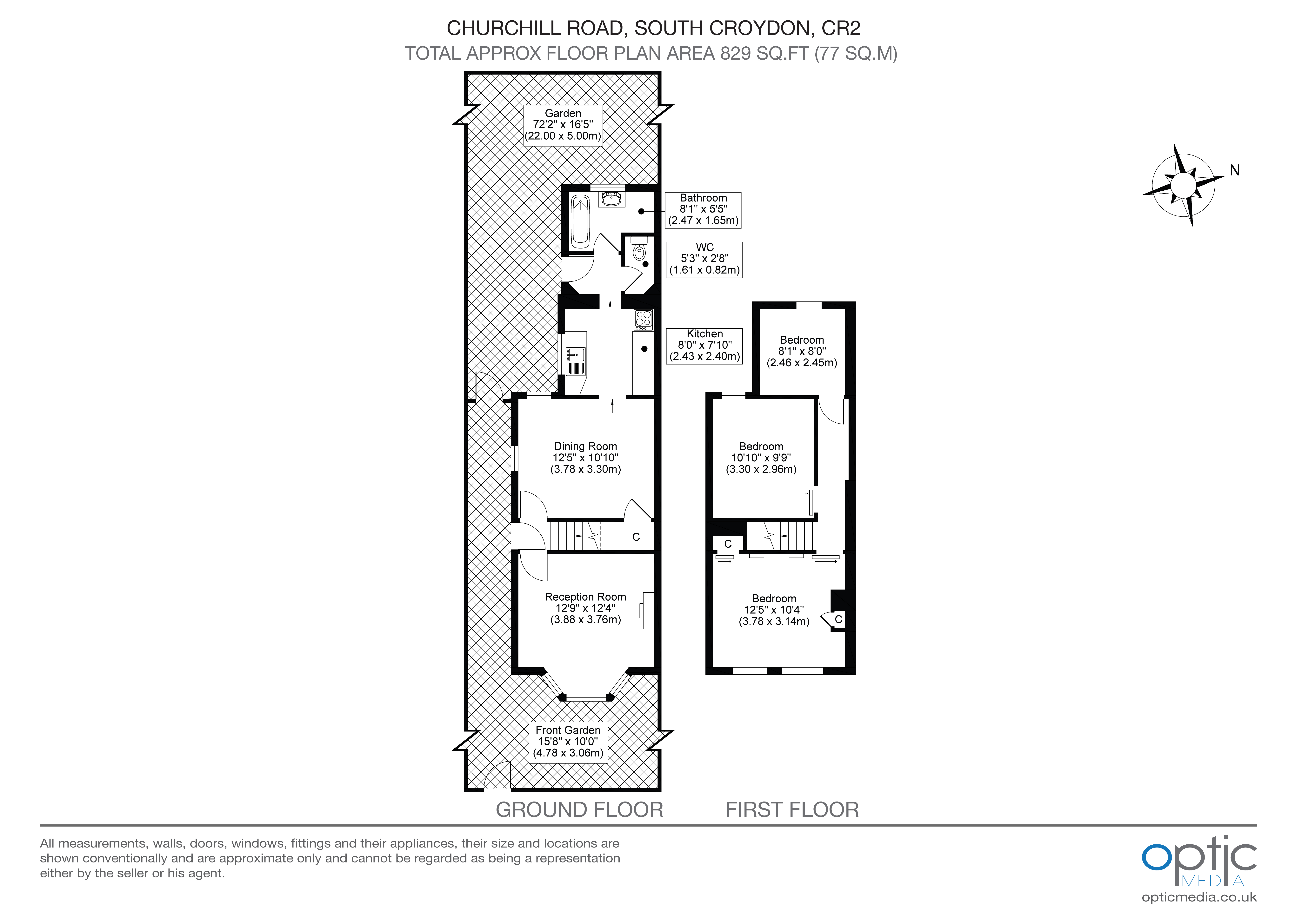 Churchill Road, South Croydon floorplan
