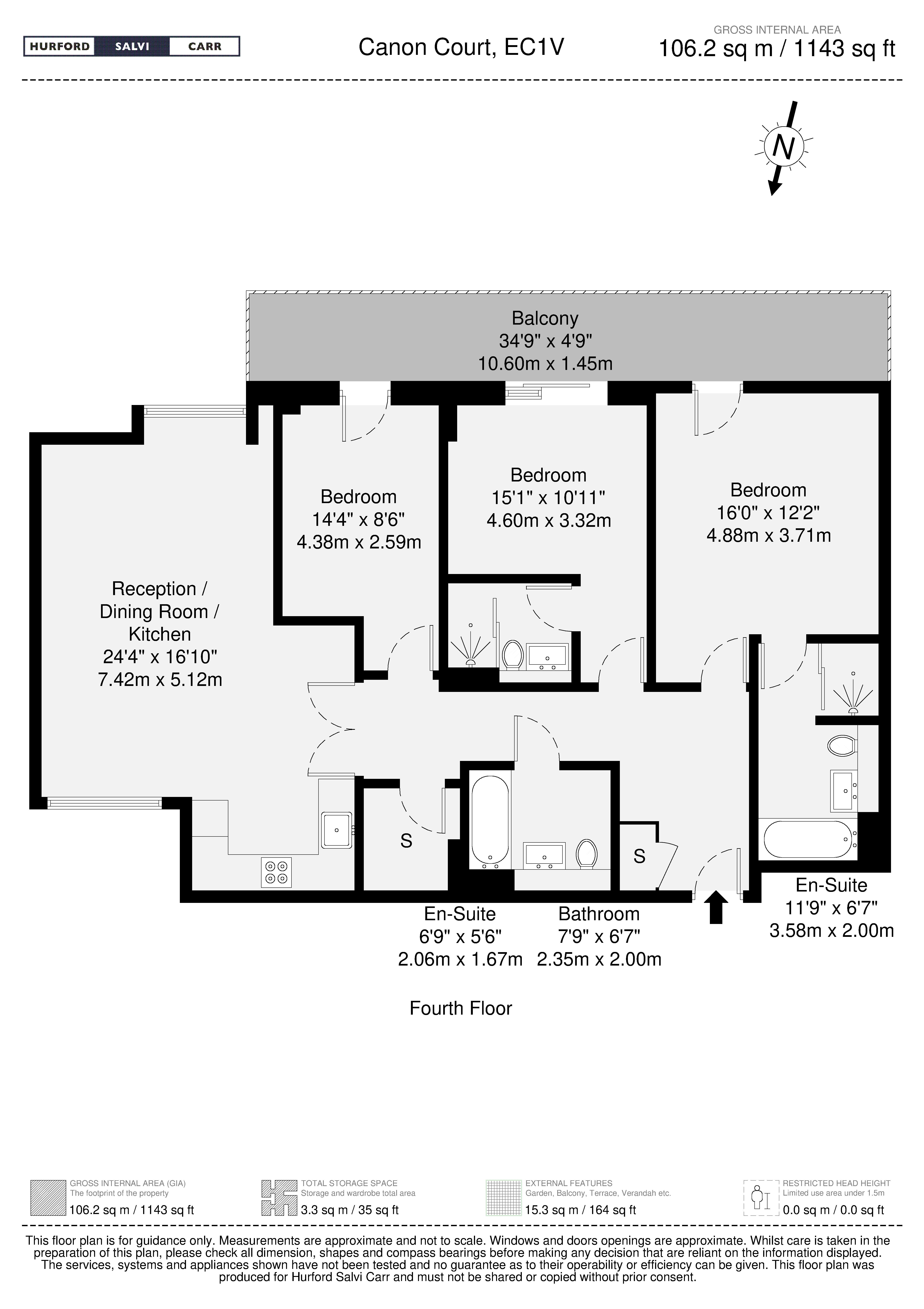 20 Cannon Court, 5, Brewhouse Yard, LONDON floorplan