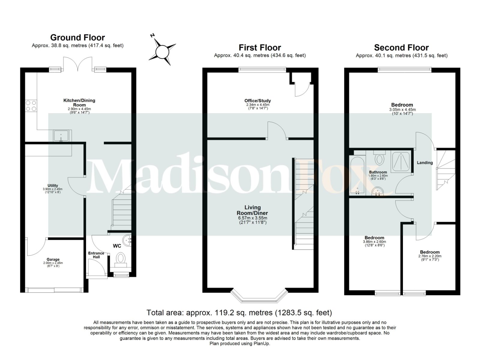18a, Abbey Road, Enfield floorplan