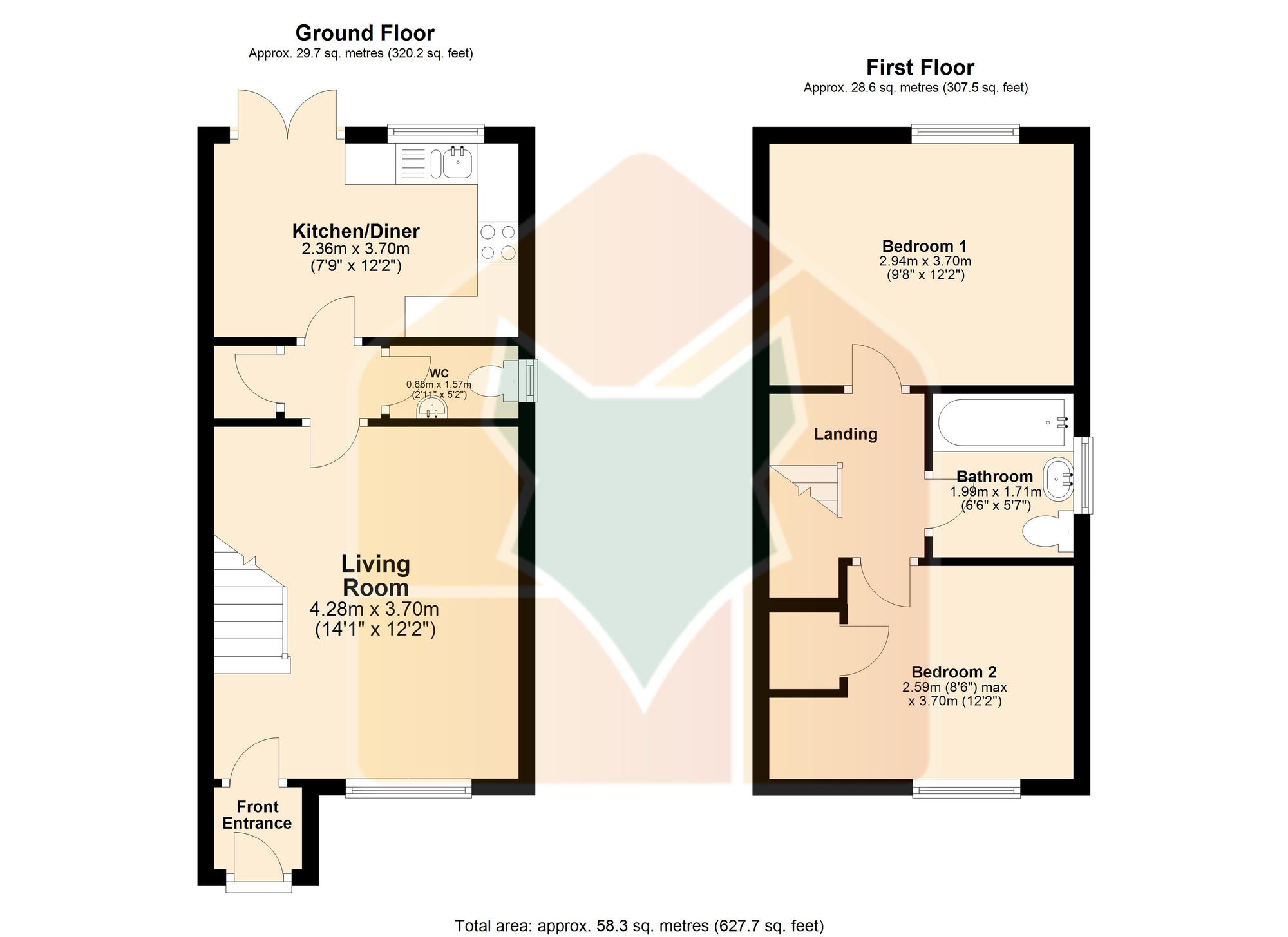 12 Cloister Close, Scunthorpe floorplan