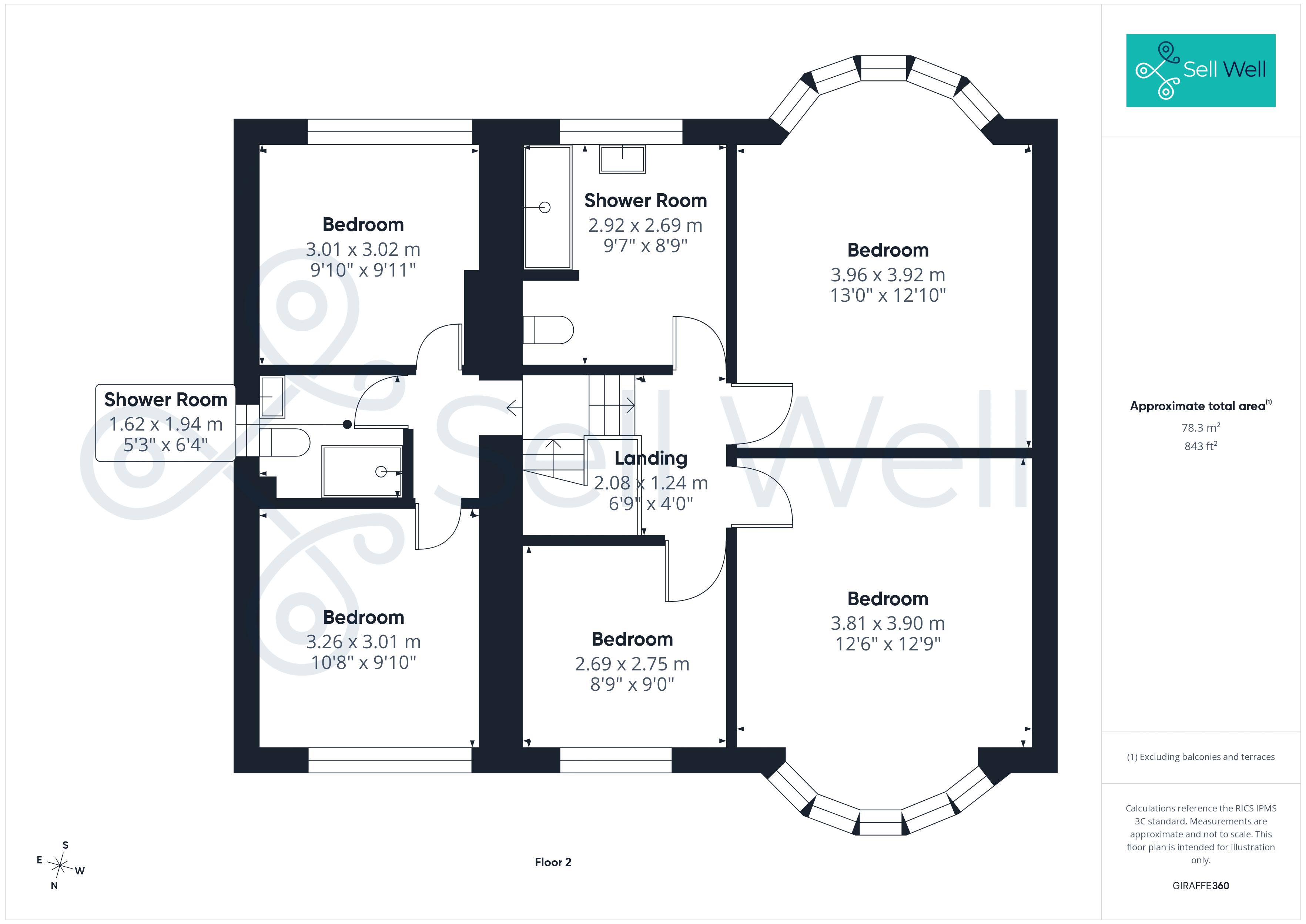 142, Light Oaks Road, Salford floorplan