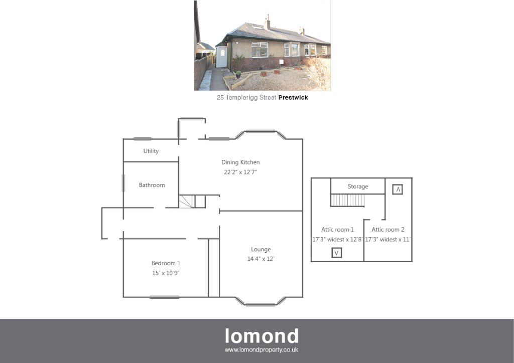 3 Bedrooms Semi-detached house for sale in Templerigg Street, Prestwick, South Ayrshire KA9