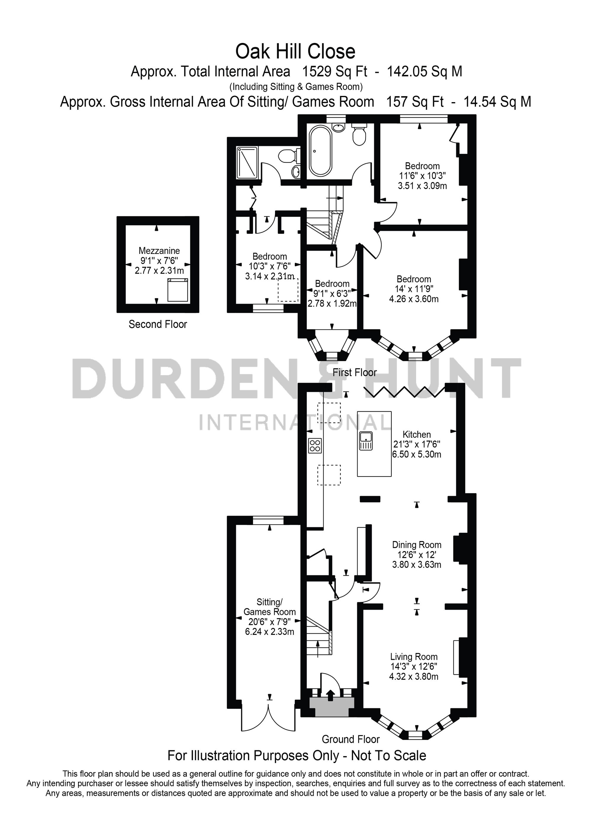 24 Oak Hill Close, Woodford Green floorplan
