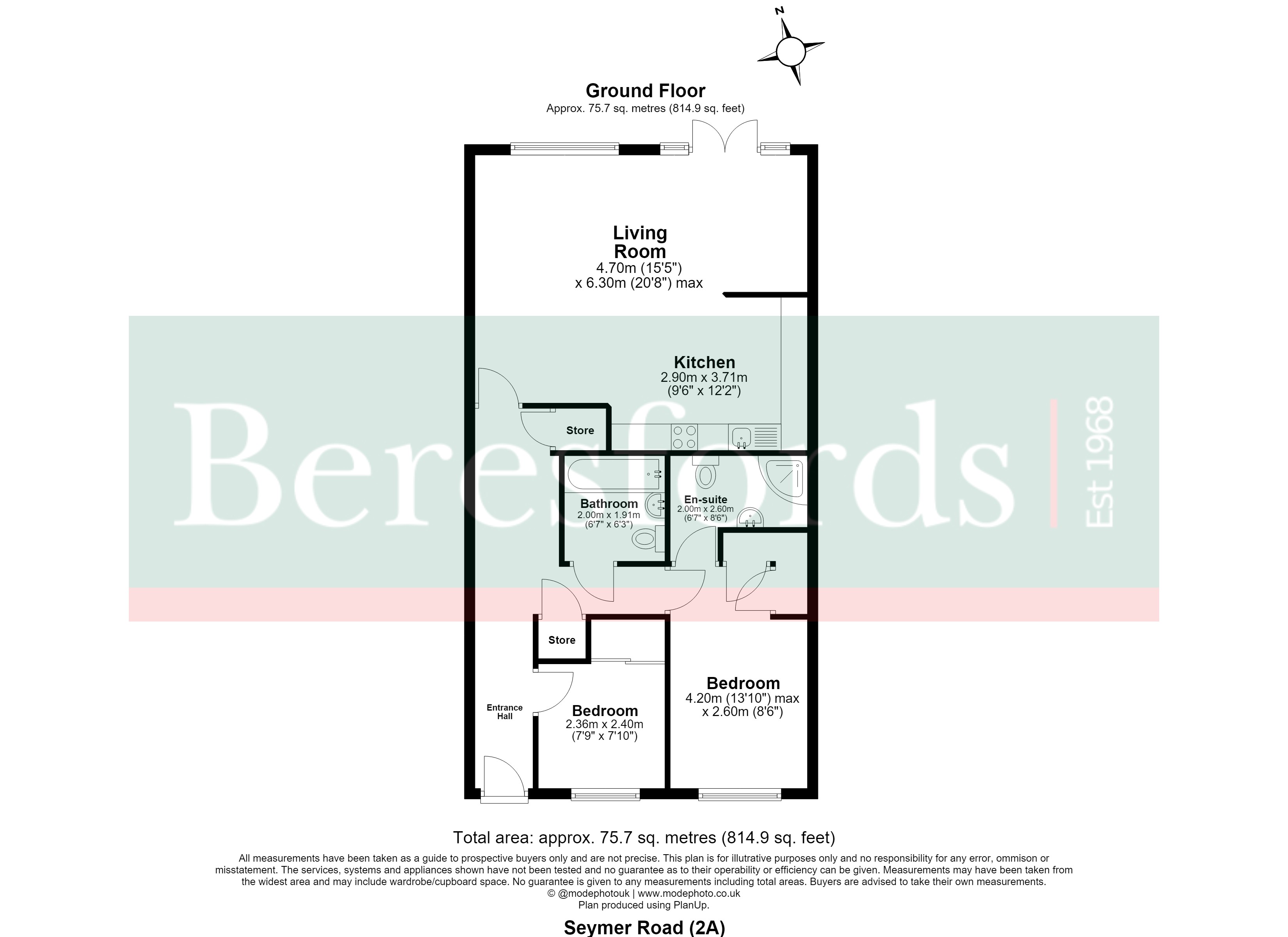 2A Roman Villas,, Seymer Road, Romford floorplan