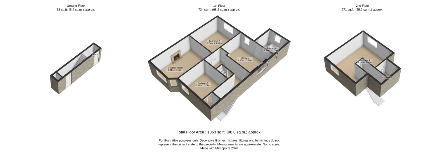 Flat 4, Palace Court, Palace Grove, Bromley floorplan