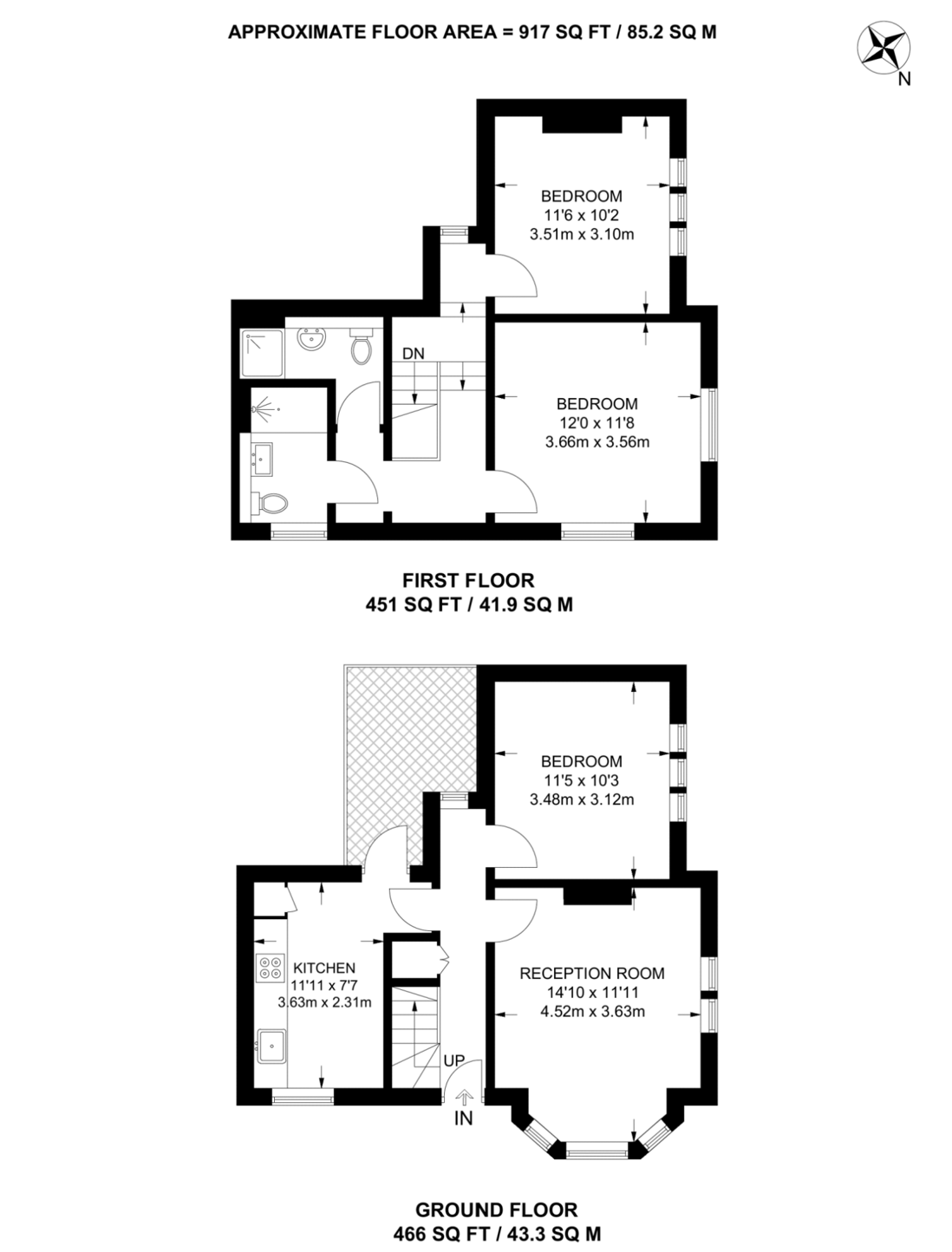 1a Church Cottages, Pemberton Gardens, London floorplan