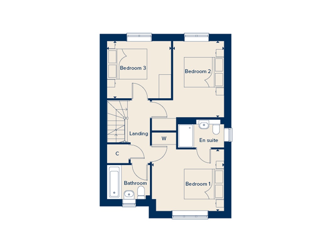 The Seaton, Plot 35, Meadow Views, Hailsham floorplan