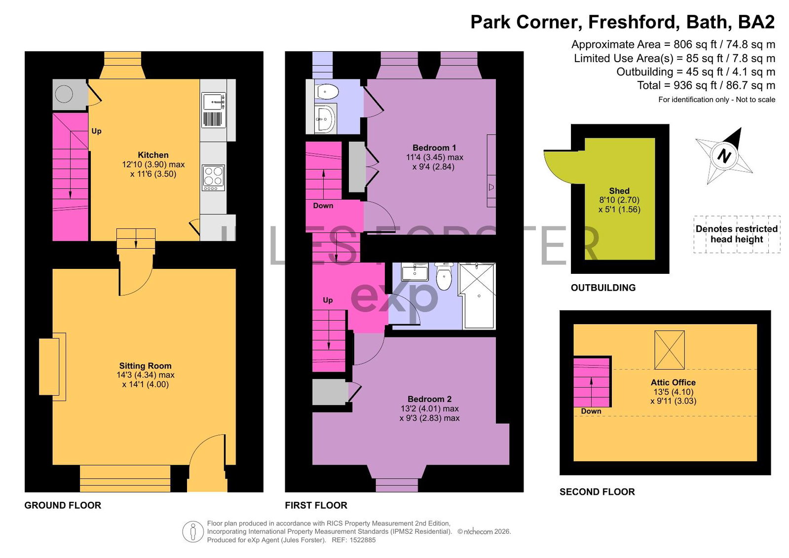 Holly Cottage, Park Corner, Bath floorplan
