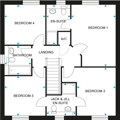 458, Locke Gardens, Llanwern floorplan