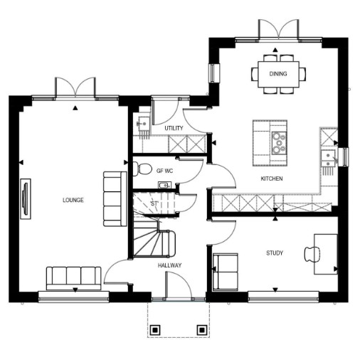 Reedlings Plot 5 07.09,, Reedlings, Hares Leap, Brent Road floorplan
