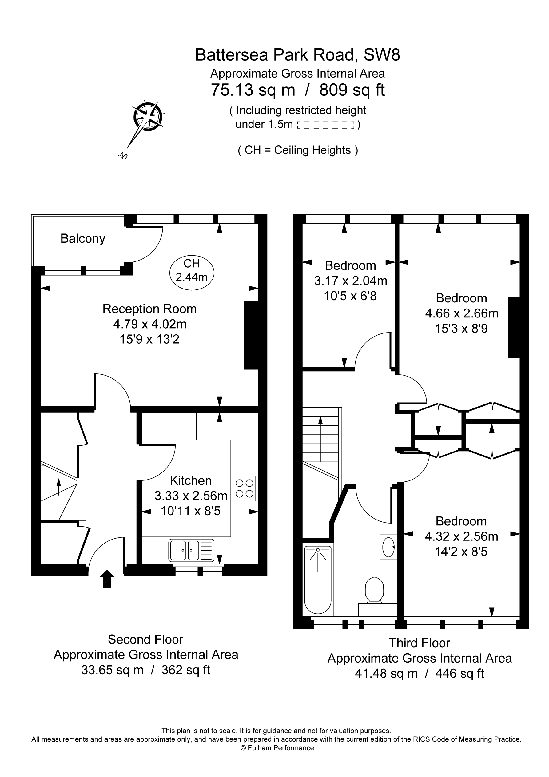 3 Bedrooms Flat to rent in Battersea Park Road, London SW8