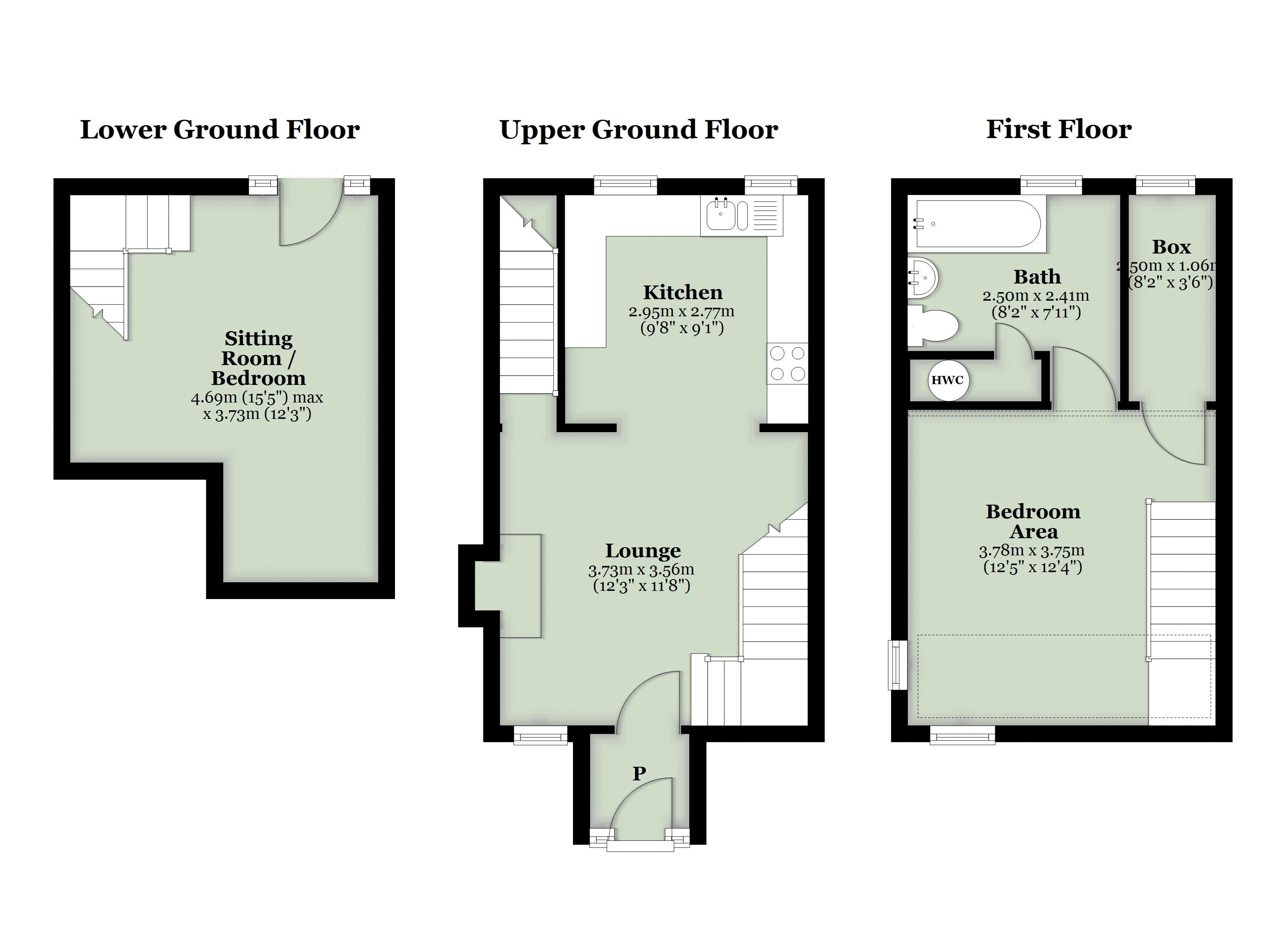 Brights Cottage,, Market Place, Hawes floorplan