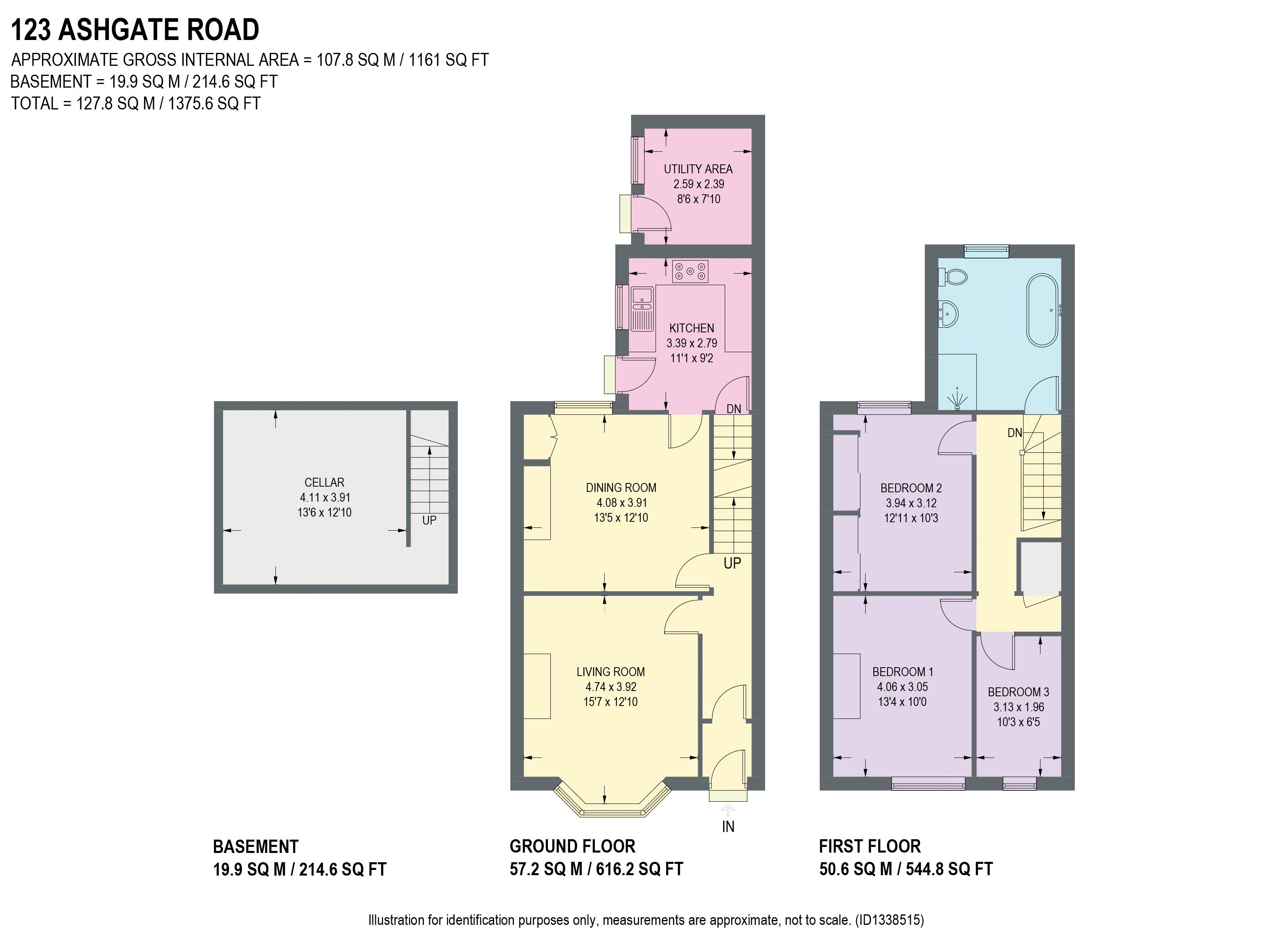 123, Ashgate Road, Chesterfield floorplan