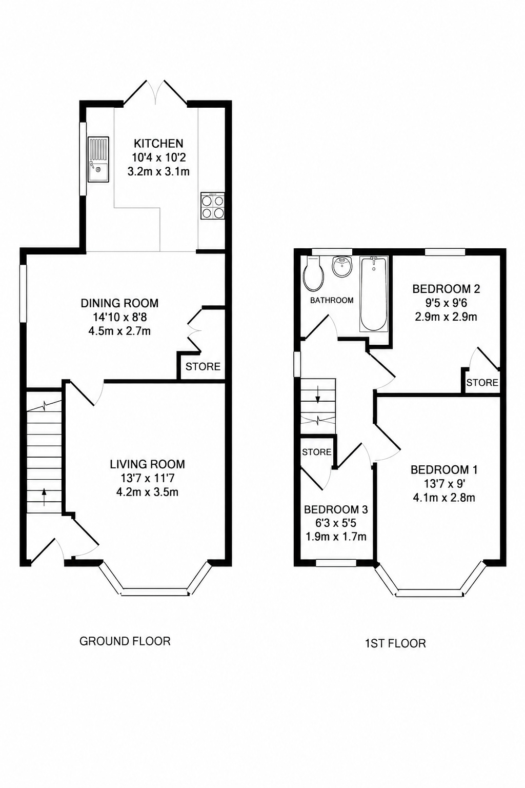 92, Handsworth Crescent, Sheffield floorplan