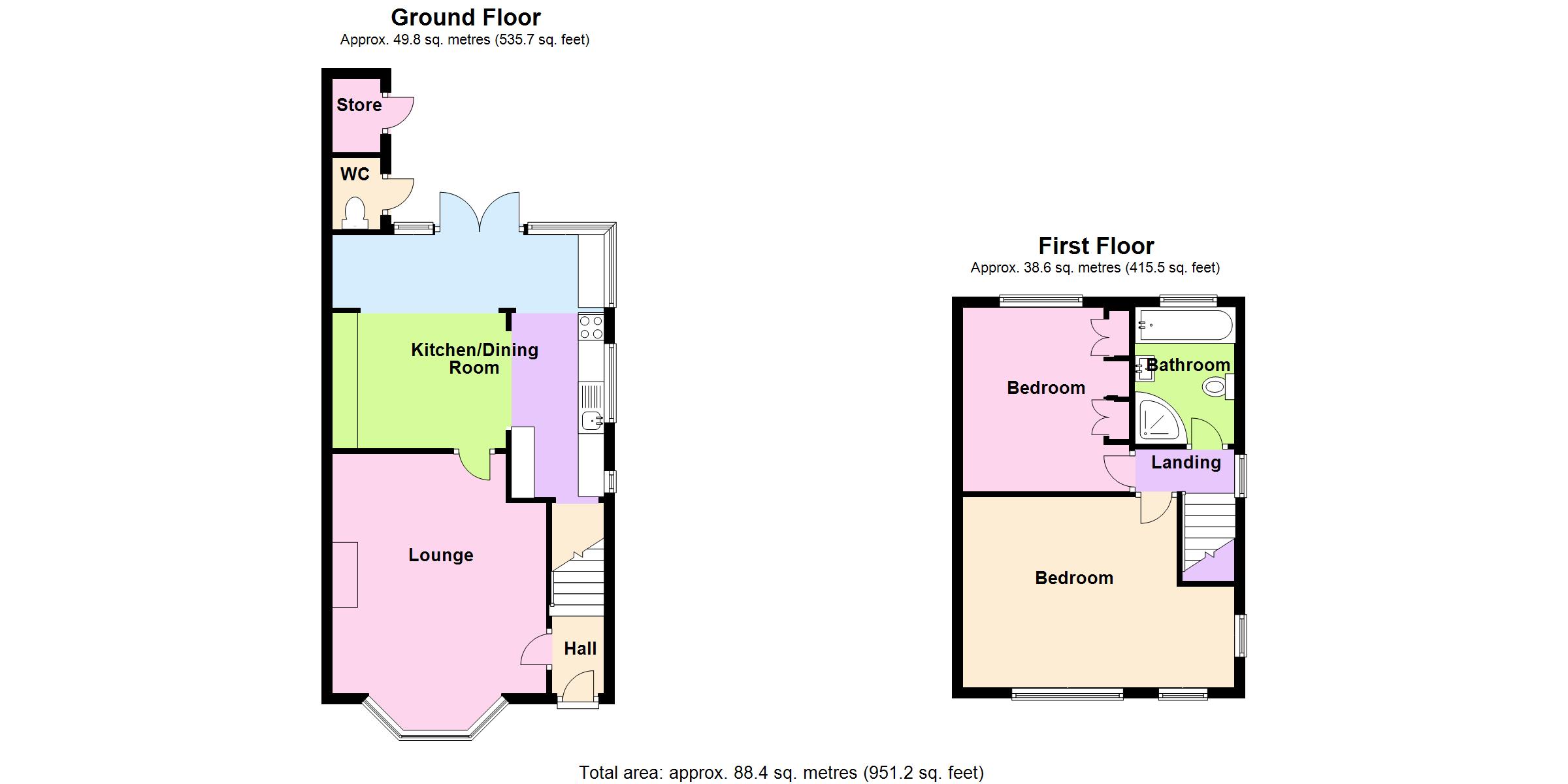 14, Barnacle Lane, Bedworth floorplan