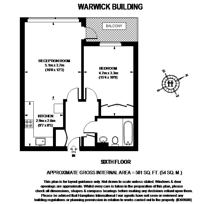 1 Bedrooms Flat to rent in Chelsea Bridge Wharf, Queenstown Road, London SW11