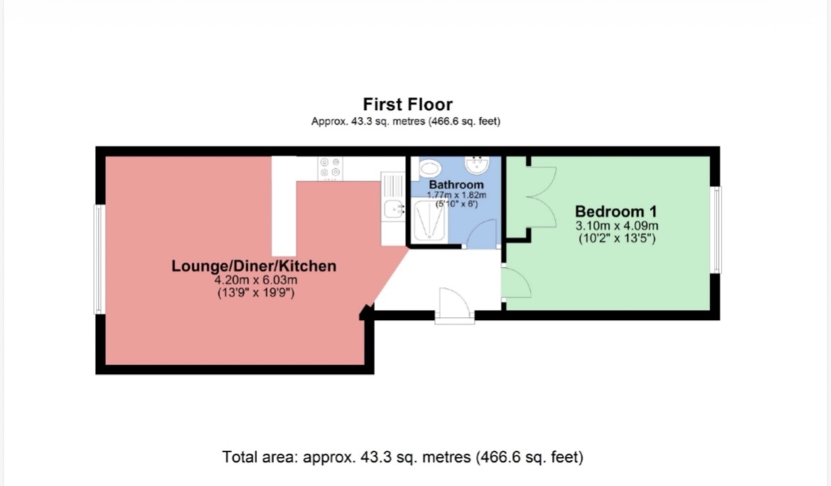 173d Farriers Court, Horseshoe Lane, Watford floorplan