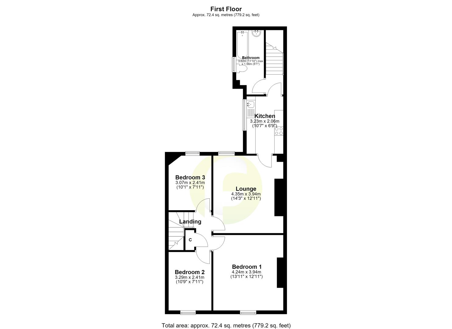 76, Howdon Road, North Shields floorplan