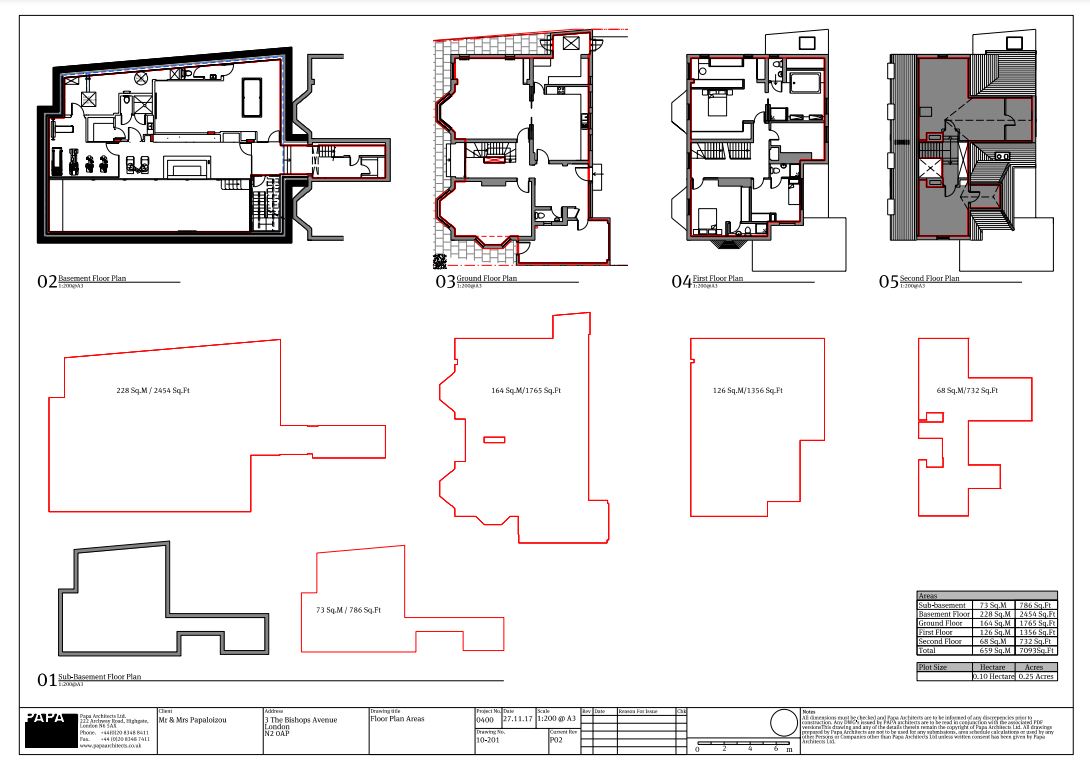 3, The Bishops Avenue, London floorplan