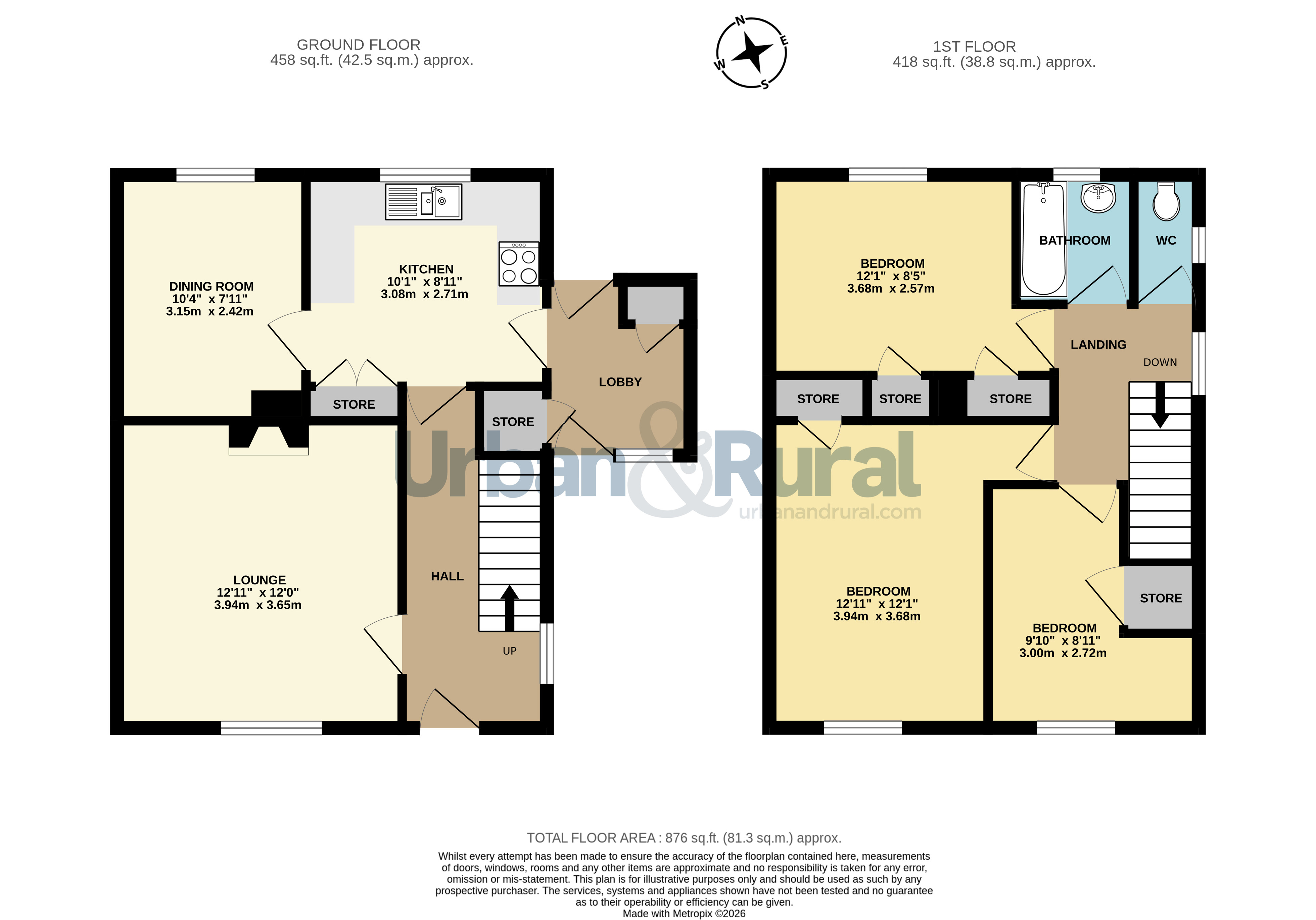 17, Rooksmead, Bedfordshire floorplan