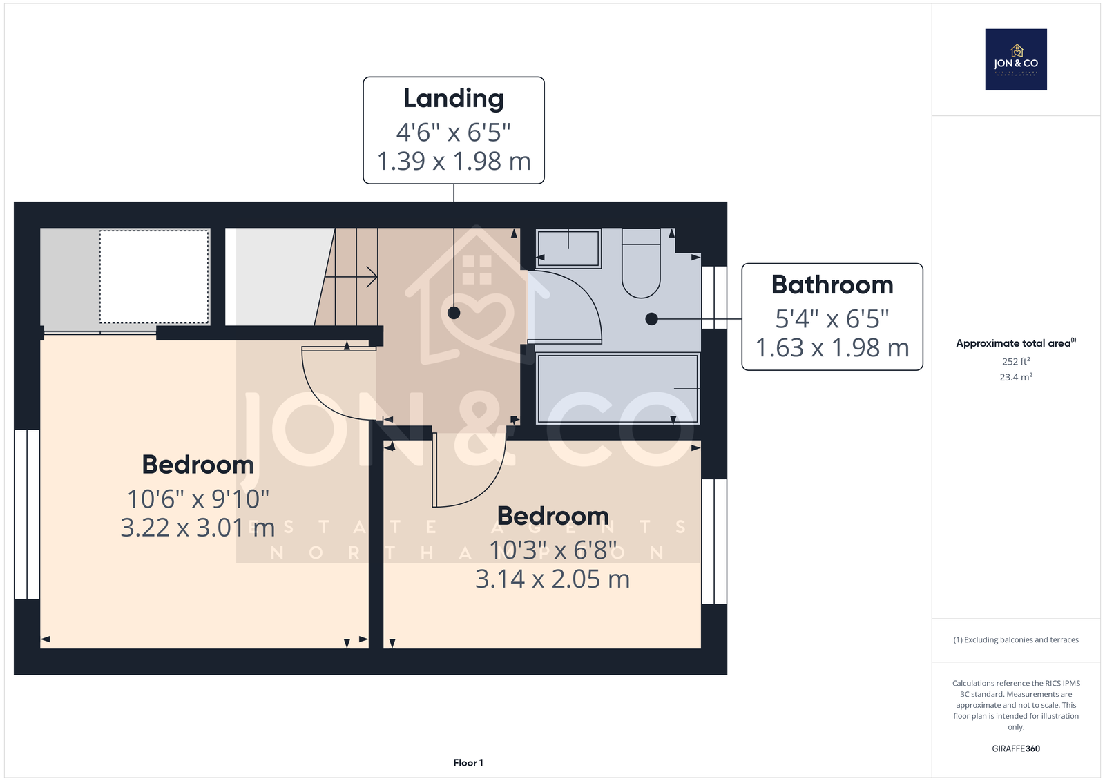 54, Worcester Close, West Northamptonshire floorplan