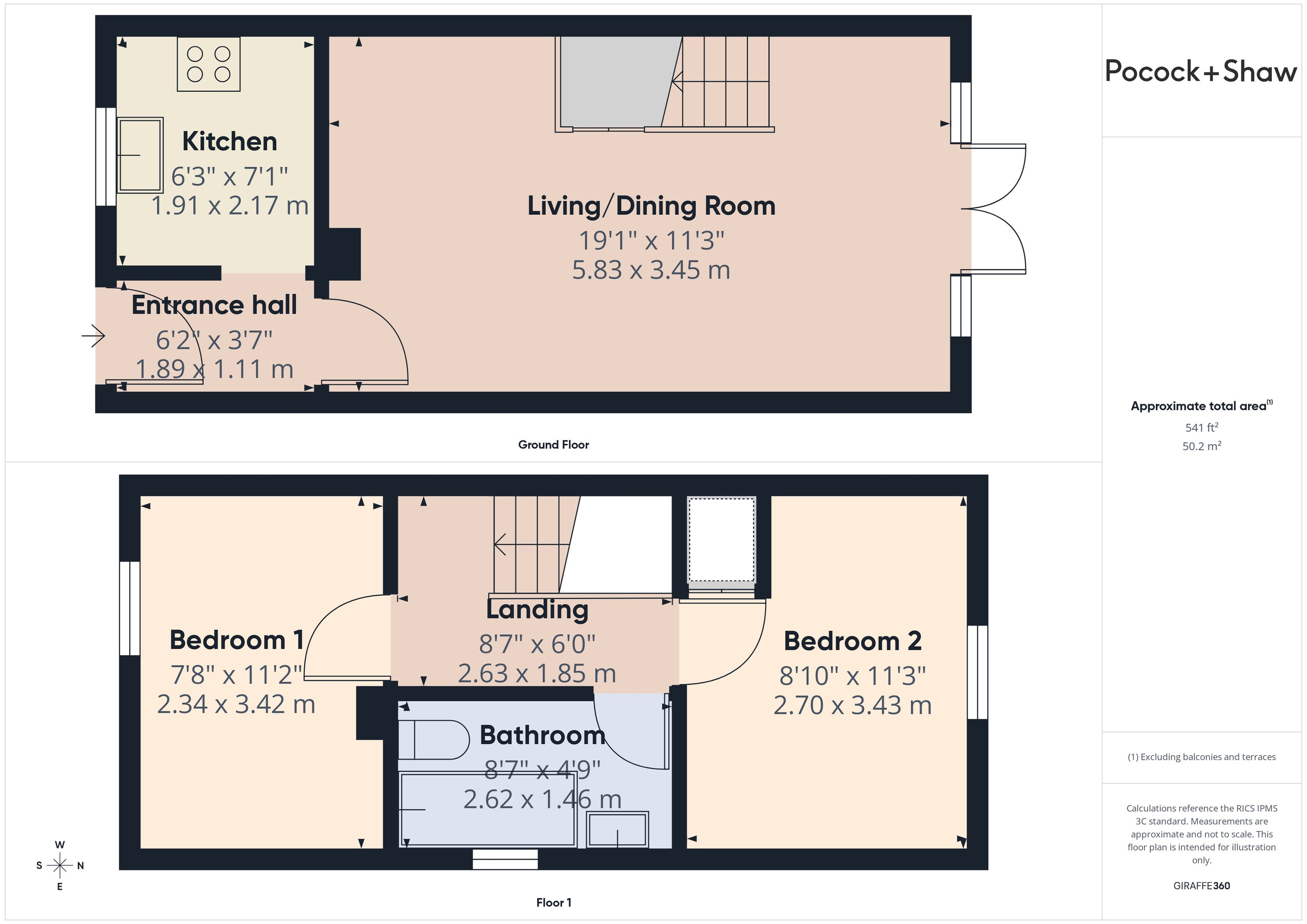 1b Willow Walk, Cambridge floorplan