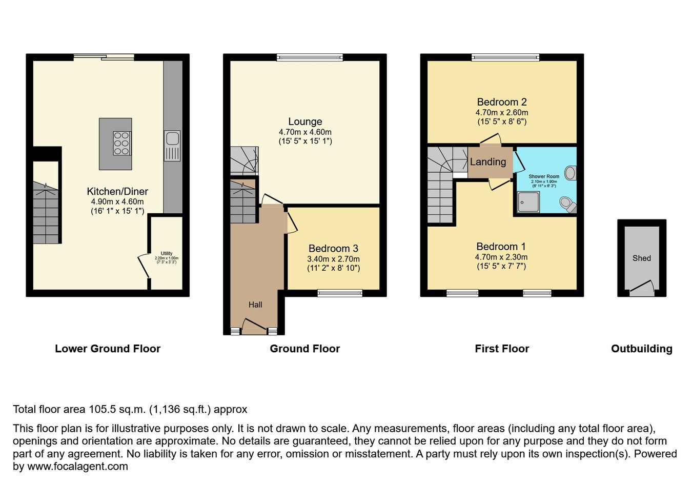 The Kraal, Raleigh Road, Salcombe floorplan