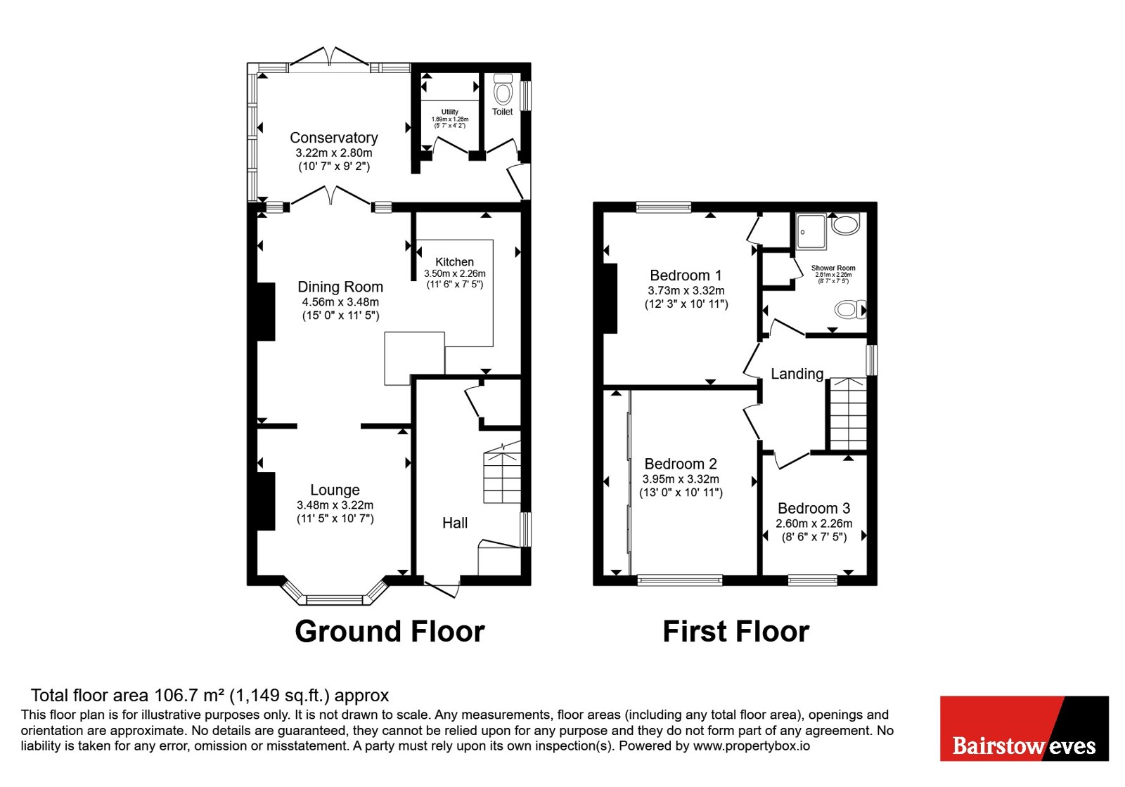 54, Elm Tree Road, Nottingham floorplan