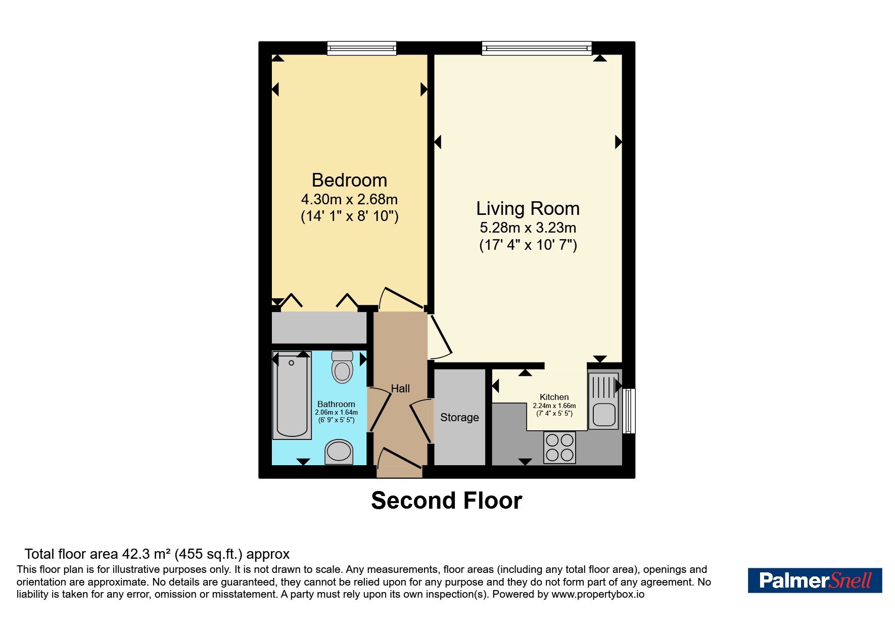 Flat 31 Palermo Court, 3, Durley Chine Road, Dorset floorplan
