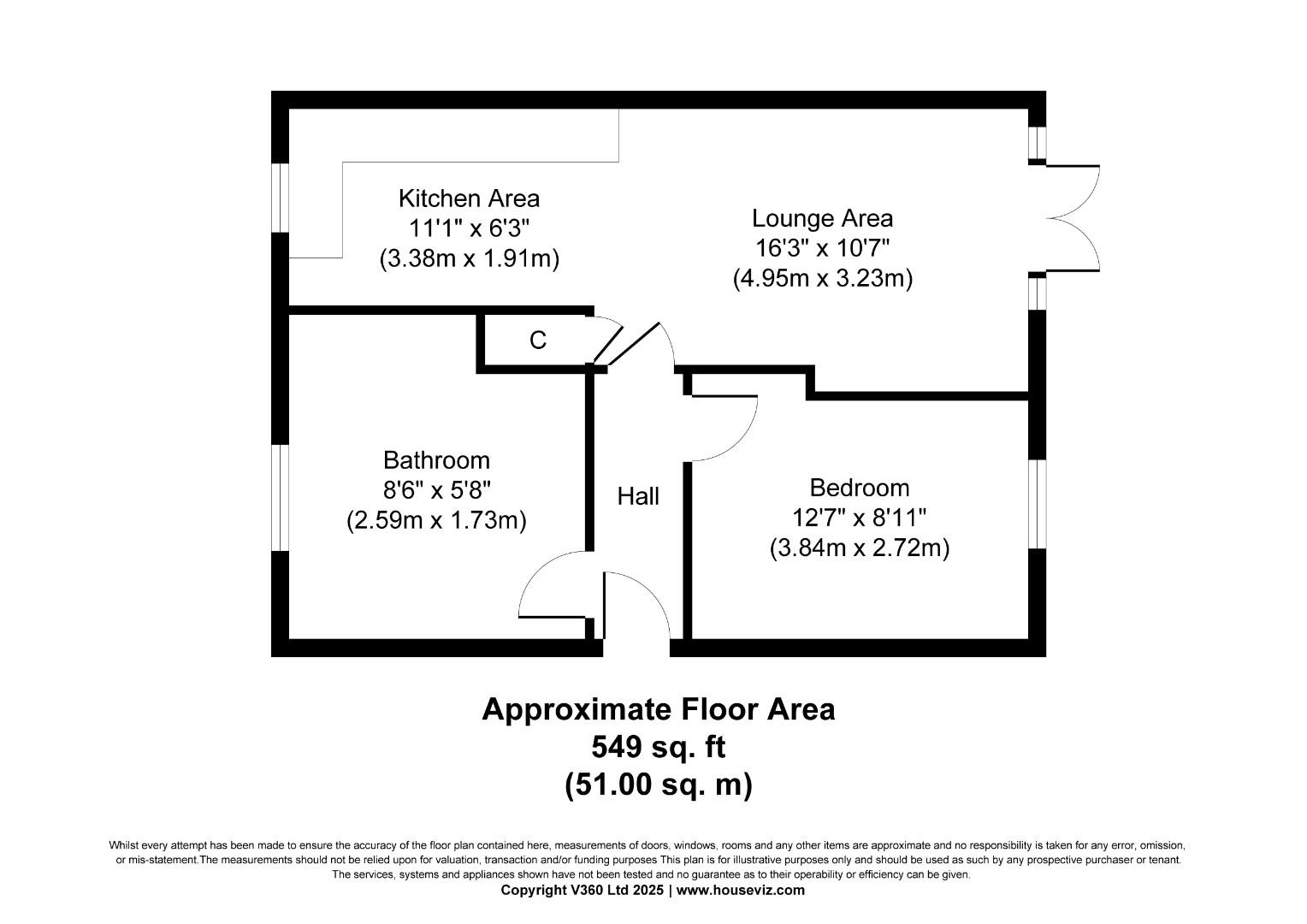 Flat 4, Oliver House, Oliver Lane floorplan