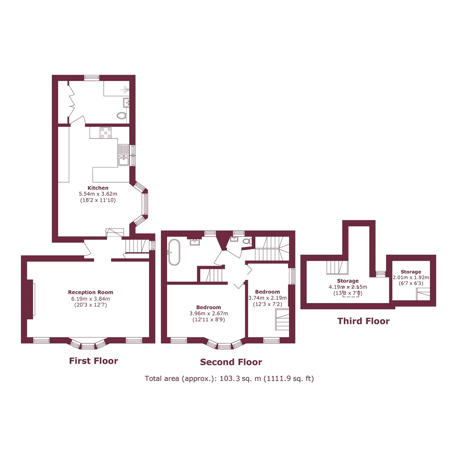 15, Bishops Way, London floorplan