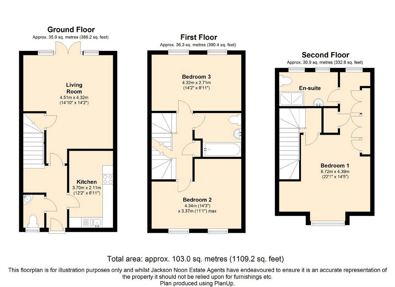 3 Bedrooms Terraced house for sale in Alpine Close, Epsom KT19