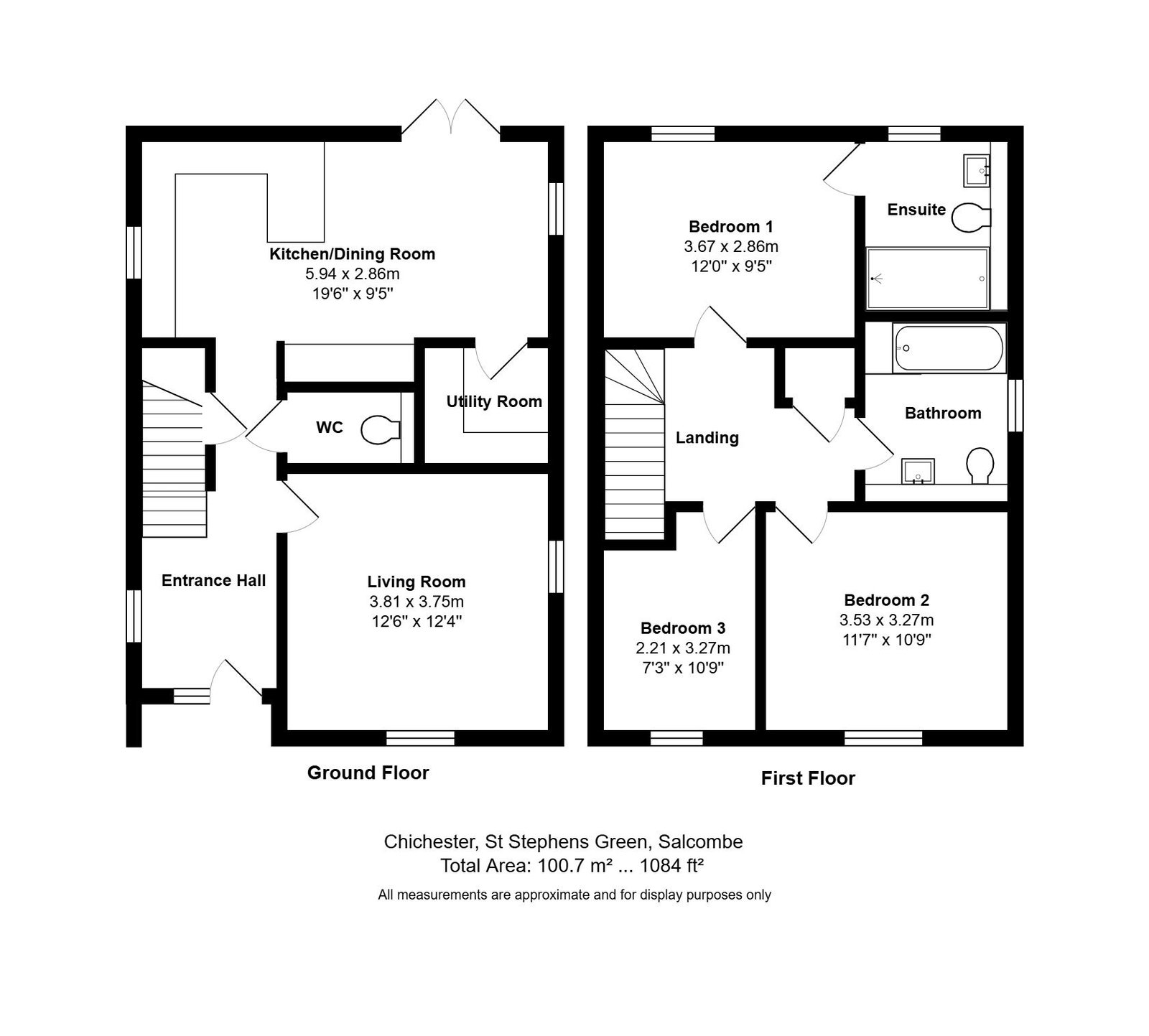 3, St Stephen's Green, Salcombe floorplan