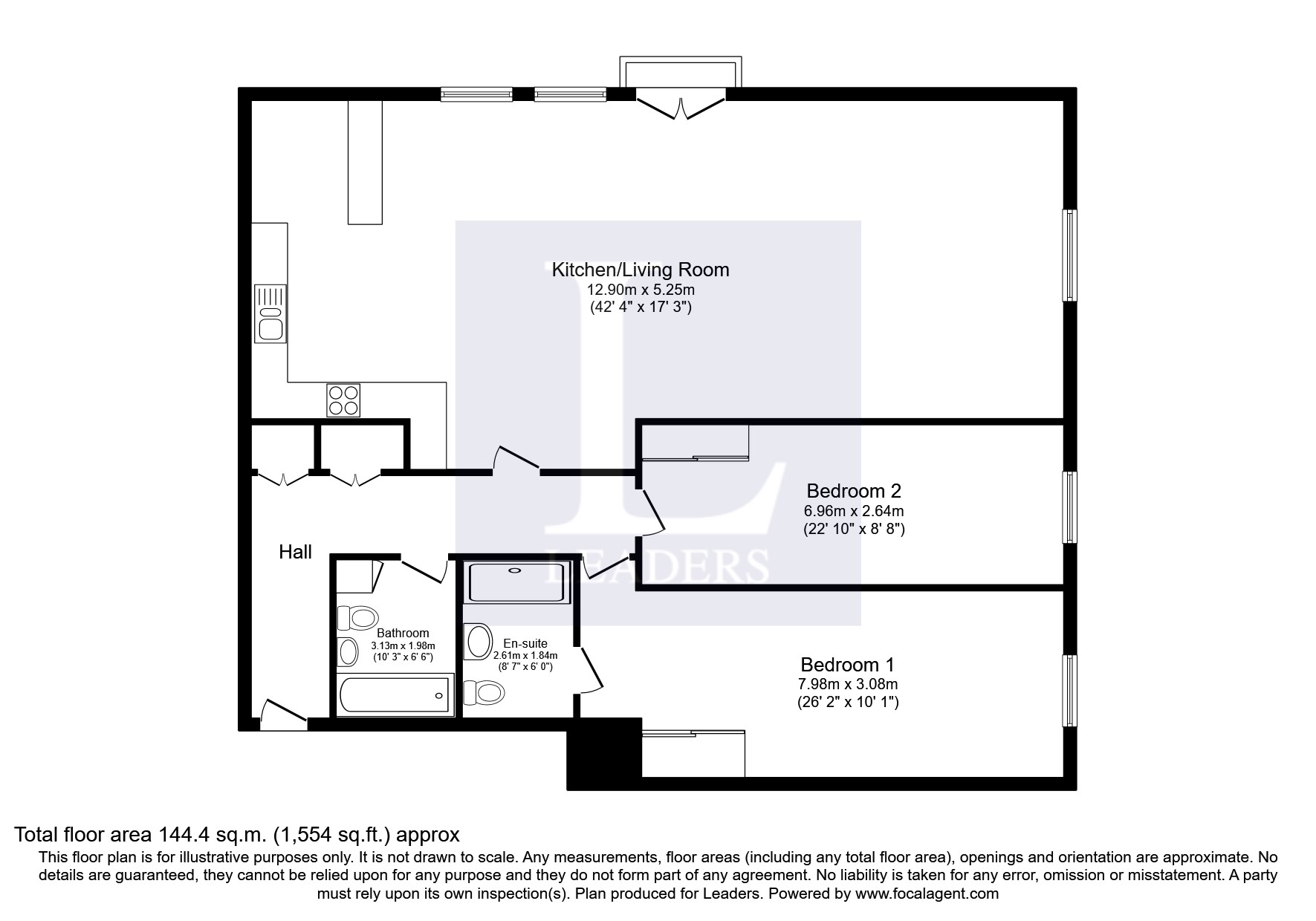 Flat 44, The Granary & Bakery,, Weevil Lane, Hampshire floorplan