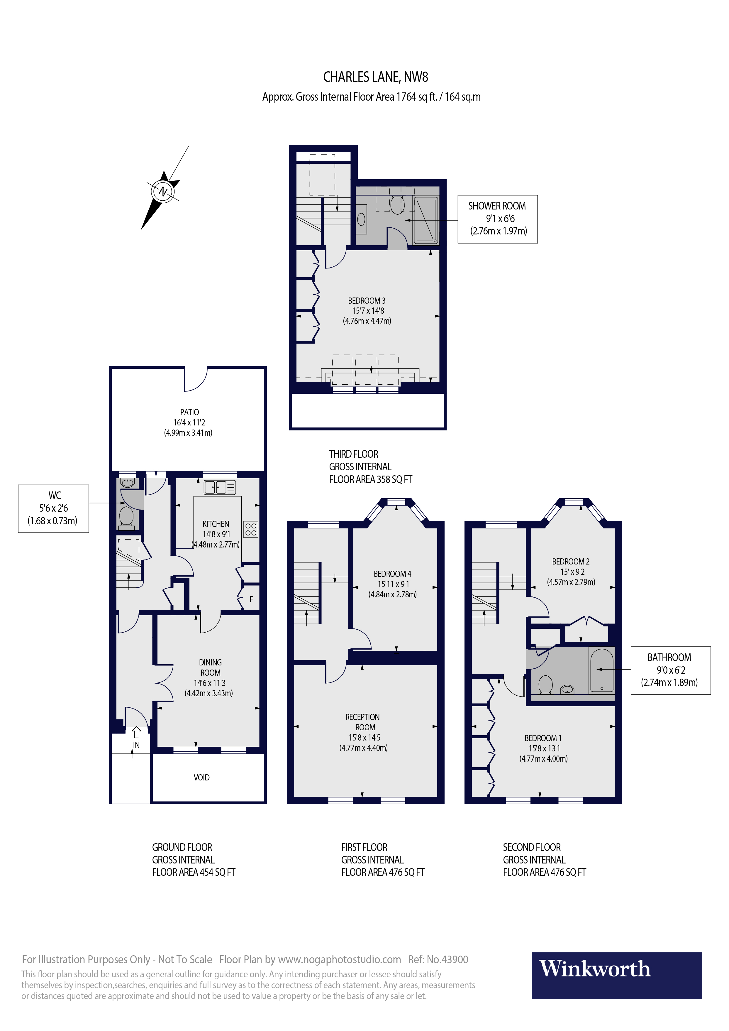 54, Charles Lane, London floorplan