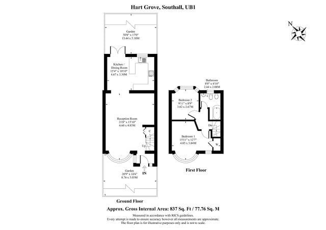 Hart Grove, Southall floorplan