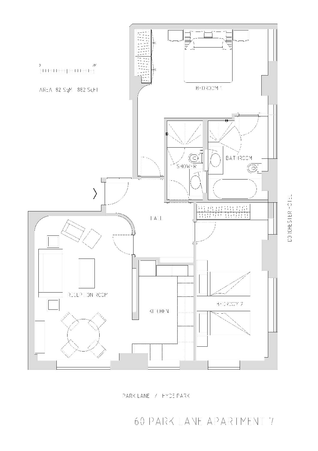 2 Bedrooms Flat to rent in Park Lane, Mayfair W1K