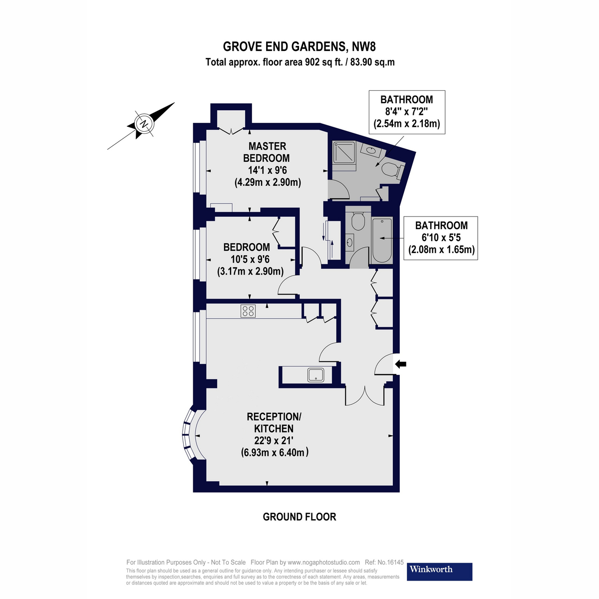 50, Grove End Gardens, Grove End Road floorplan