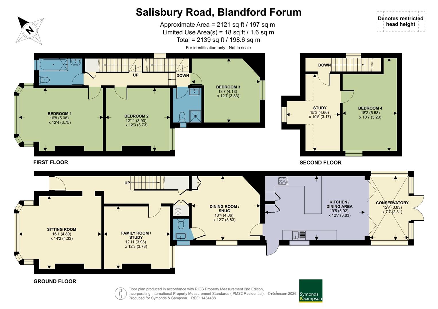 61, Salisbury Road, Blandford Forum floorplan