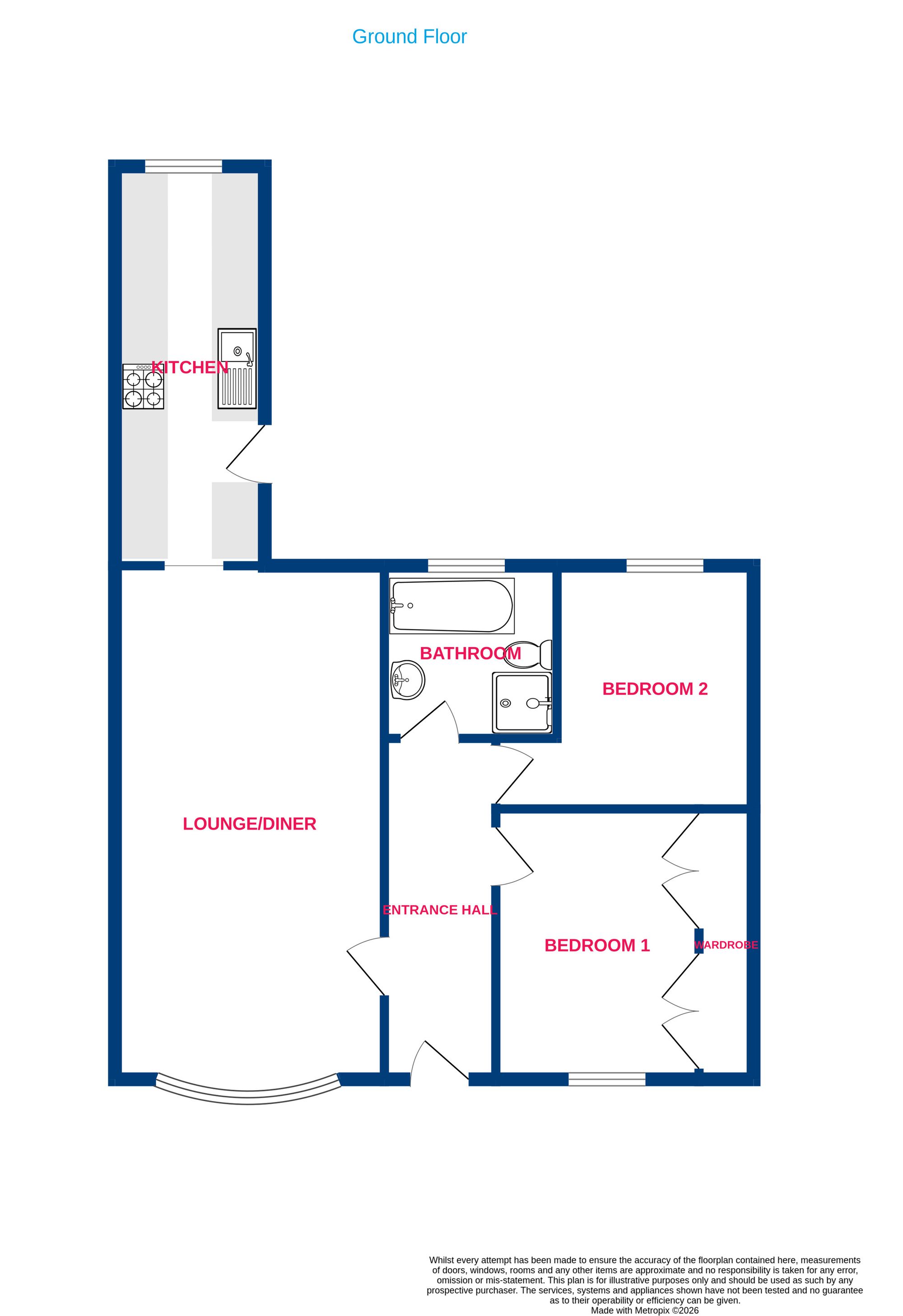 1 Laburnum Avenue, Wickford floorplan
