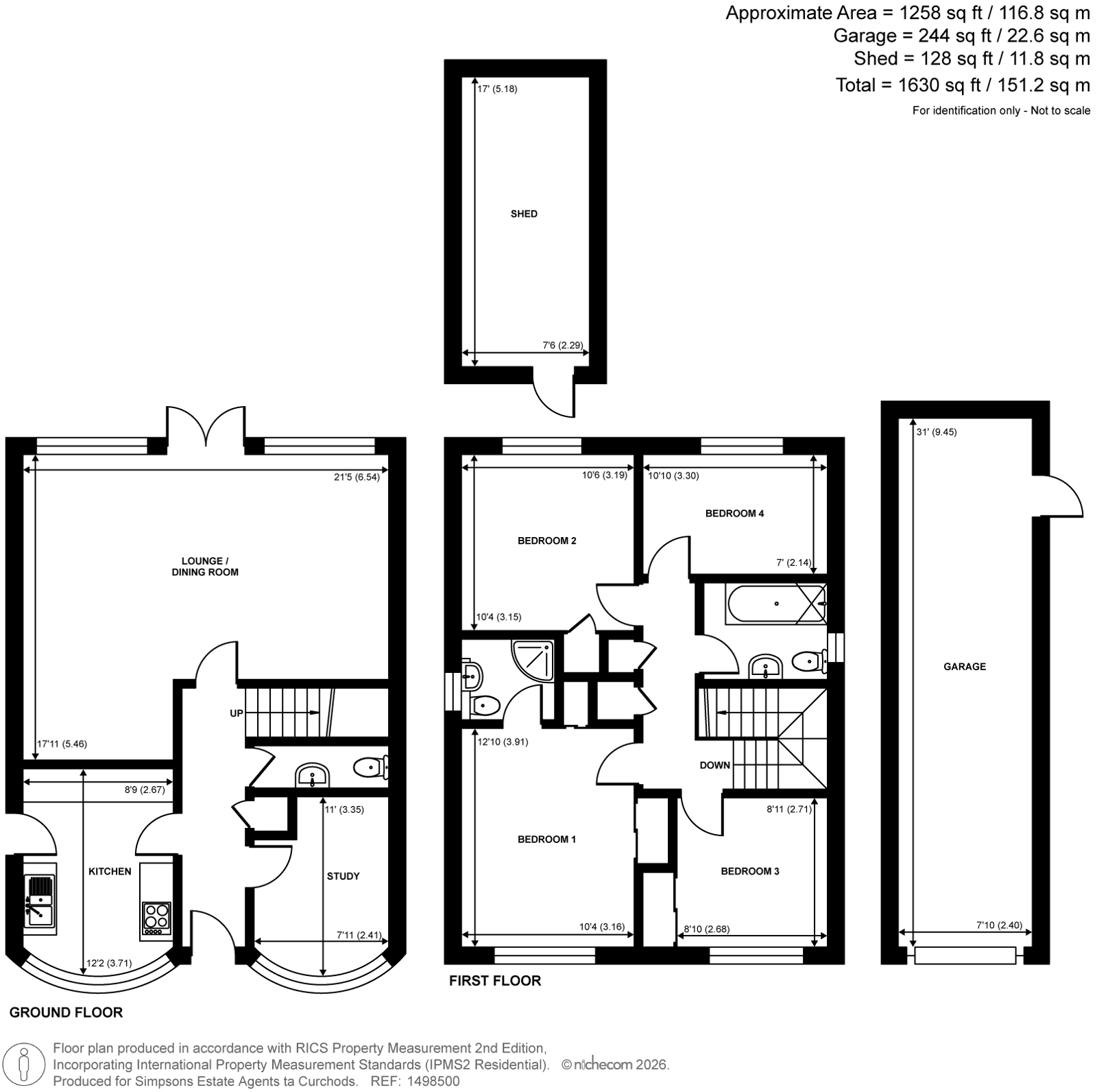3, Kashmir Close, New Haw floorplan