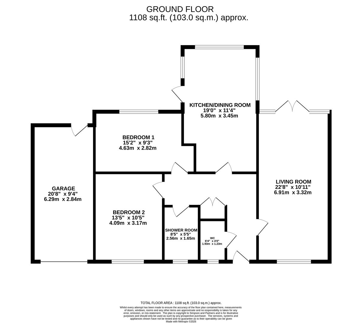 88, Oundle Road, Thrapston floorplan