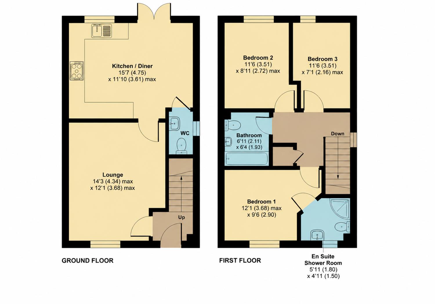2, Paddock Lane, Spalding floorplan